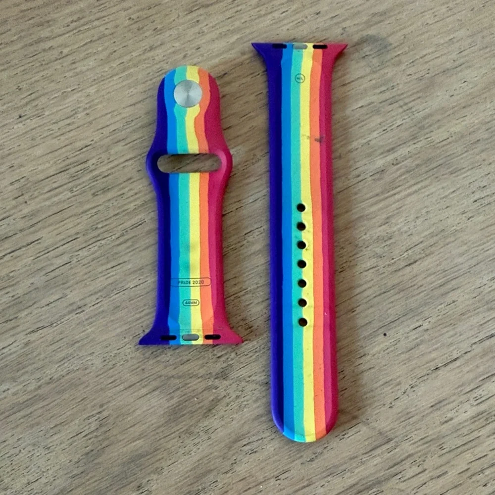 Apple Rainbow Stripe Watch Band